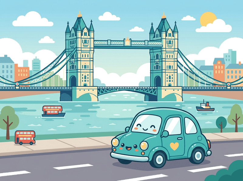 Illustration of a London landmark near City of London